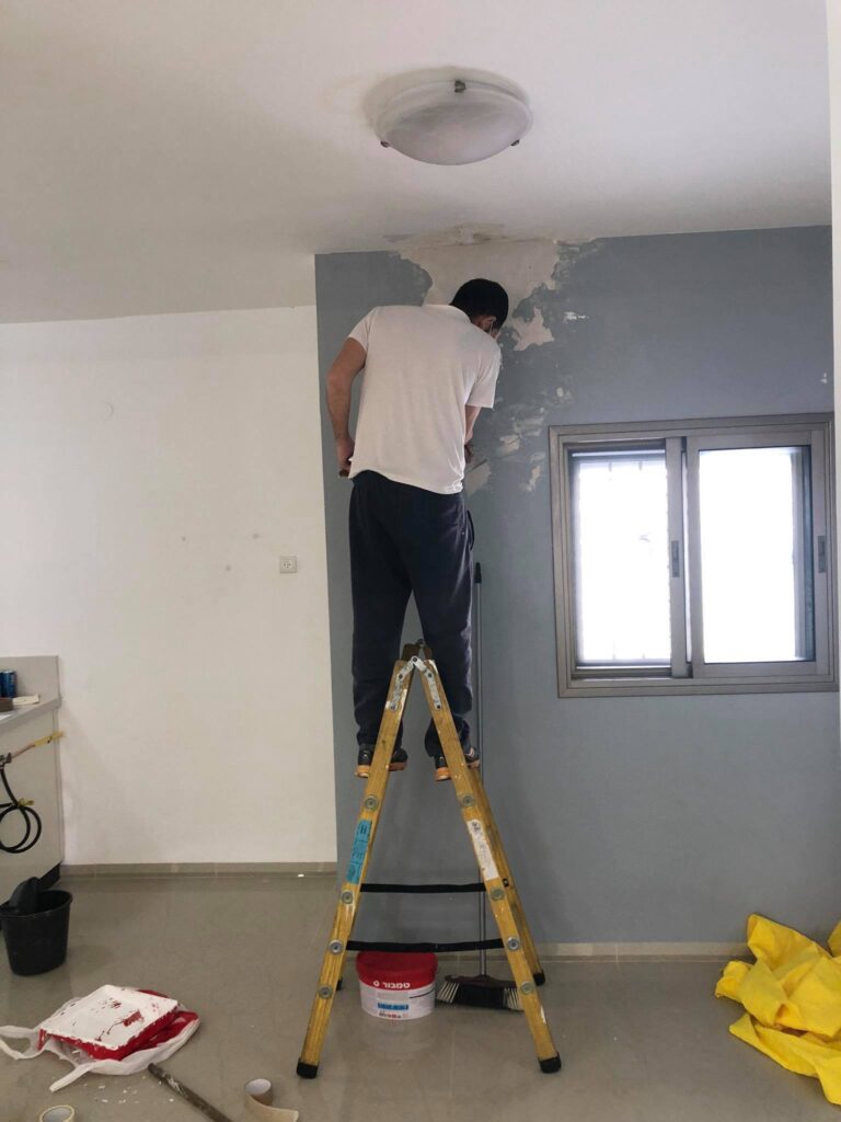 תיקוני שפכטל לפני צביעה